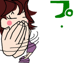 colleg girl sticker #12302572