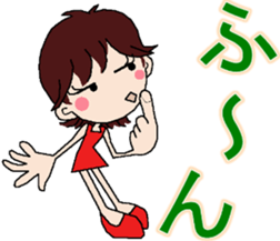 colleg girl sticker #12302582