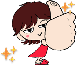 colleg girl sticker #12302595