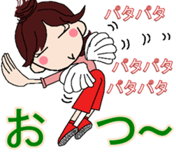 colleg girl sticker #12302599