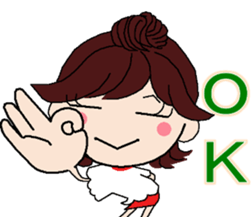 colleg girl sticker #12302601