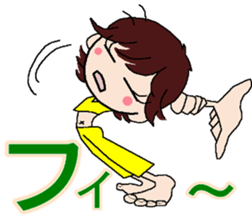 colleg girl sticker #12302604