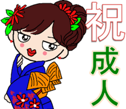 colleg girl sticker #12302605