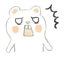 The white djungarian hamster sticker #12303092