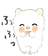 The white djungarian hamster sticker #12303093