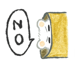 The white djungarian hamster sticker #12303097