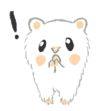 The white djungarian hamster sticker #12303104