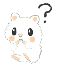 The white djungarian hamster sticker #12303105