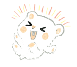 The white djungarian hamster sticker #12303106