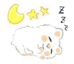 The white djungarian hamster sticker #12303111
