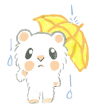 The white djungarian hamster sticker #12303123