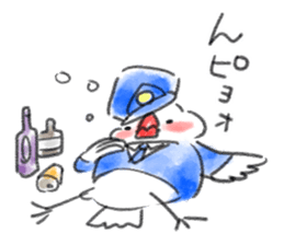 Java sparrow at police 24 sticker #12303268