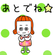 Honorific cute girl sticker #12304127