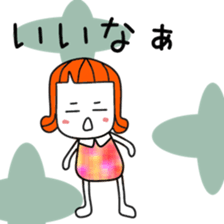 Honorific cute girl sticker #12304144