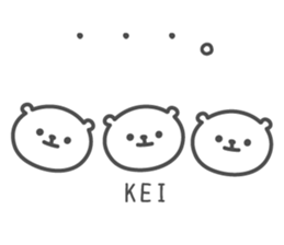 KEI's basic pack,cute bear sticker #12304190
