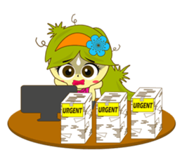 Cutie Office Girl (EN) sticker #12304219