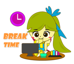 Cutie Office Girl (EN) sticker #12304228