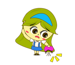 Cutie Office Girl (EN) sticker #12304235