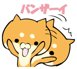 Shiba dog answers. sticker #12304727
