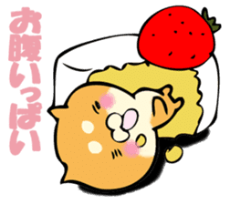 Shiba dog answers. sticker #12304733