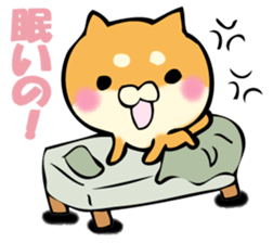 Shiba dog answers. sticker #12304738