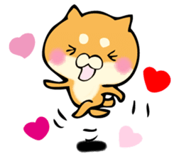 Shiba dog answers. sticker #12304747