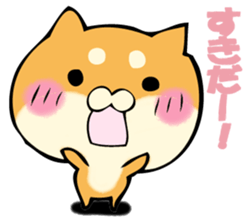 Shiba dog answers. sticker #12304749