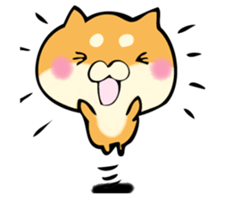 Shiba dog answers. sticker #12304751