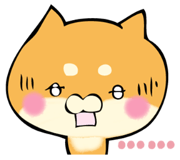 Shiba dog answers. sticker #12304752