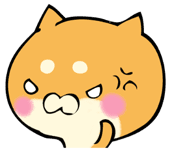 Shiba dog answers. sticker #12304754