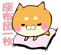 Shiba dog answers. sticker #12304763