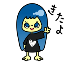 Childish Lady sticker #12304809