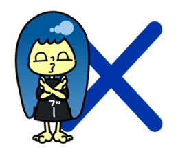 Childish Lady sticker #12304811