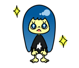 Childish Lady sticker #12304827