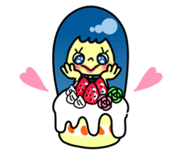 Childish Lady sticker #12304833