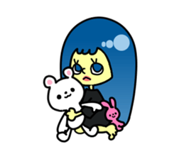 Childish Lady sticker #12304841