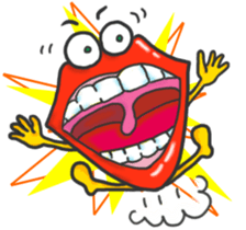 Lips monster sticker #12305050