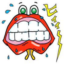 Lips monster sticker #12305051