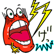 Lips monster sticker #12305052