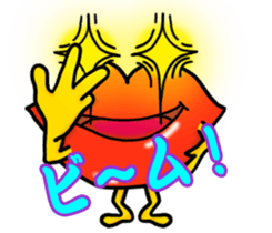 Lips monster sticker #12305054