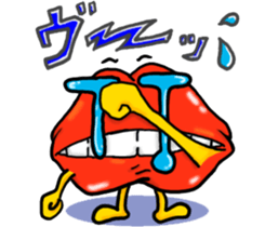 Lips monster sticker #12305061