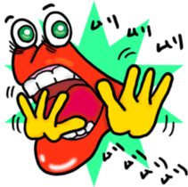 Lips monster sticker #12305064