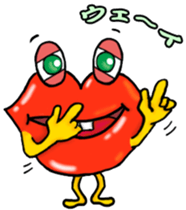 Lips monster sticker #12305071
