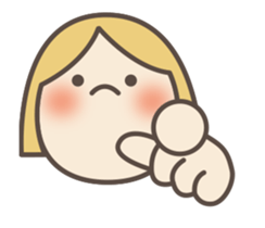 cute girl pinky sticker #12306123