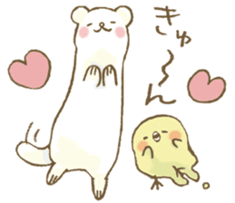 BELLE the WEASEL & Melted Bird MOLT sticker #12306367