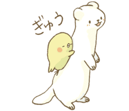 BELLE the WEASEL & Melted Bird MOLT sticker #12306370