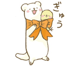 BELLE the WEASEL & Melted Bird MOLT sticker #12306371