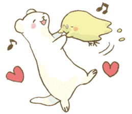 BELLE the WEASEL & Melted Bird MOLT sticker #12306378