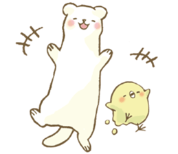 BELLE the WEASEL & Melted Bird MOLT sticker #12306380