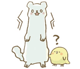 BELLE the WEASEL & Melted Bird MOLT sticker #12306388